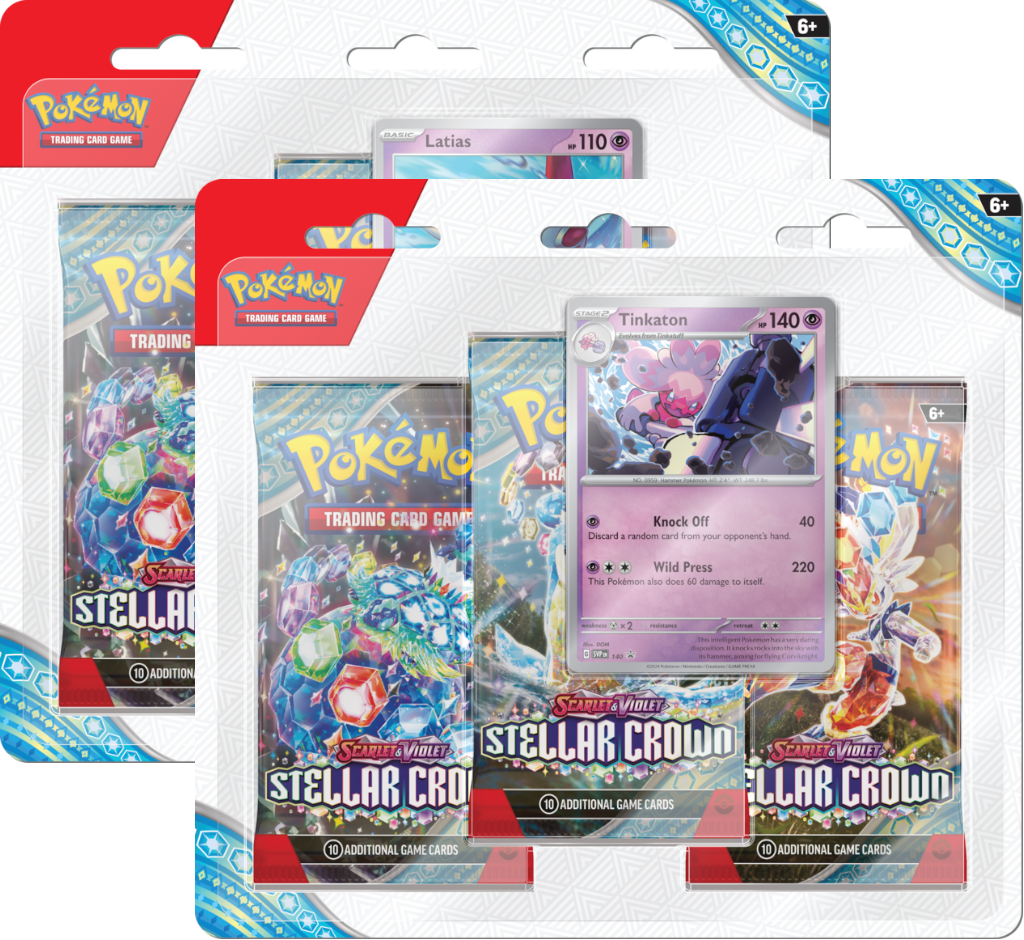 Pokemon Stellar Crown - 3-Pack Blister