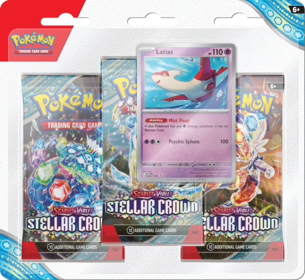 Pokemon Stellar Crown - 3-Pack Blister - Afbeelding 3