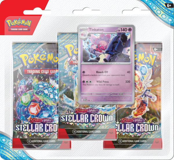 Pokemon Stellar Crown - 3-Pack Blister - Afbeelding 2