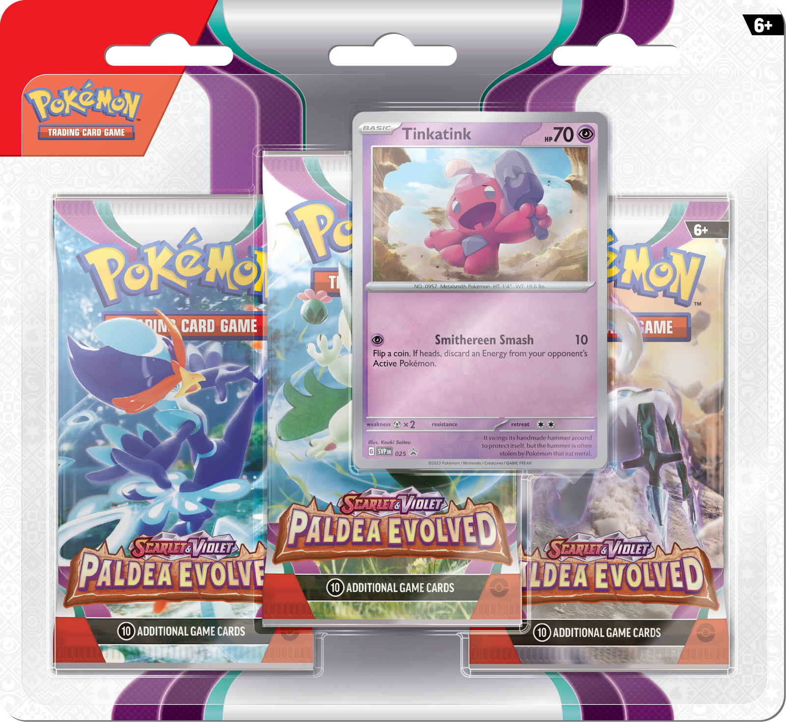 Pokemon Paldea Evolved - 3-Pack Blister - Afbeelding 2