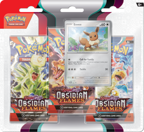 Pokemon Obsidian Flames - 3-Pack Blister - Afbeelding 2