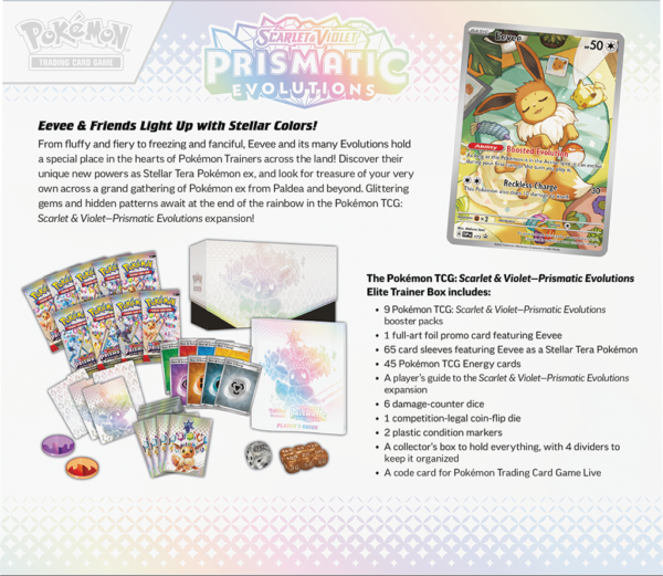 Pokemon Prismatic Evolutions - Elite Trainer Box - Afbeelding 2